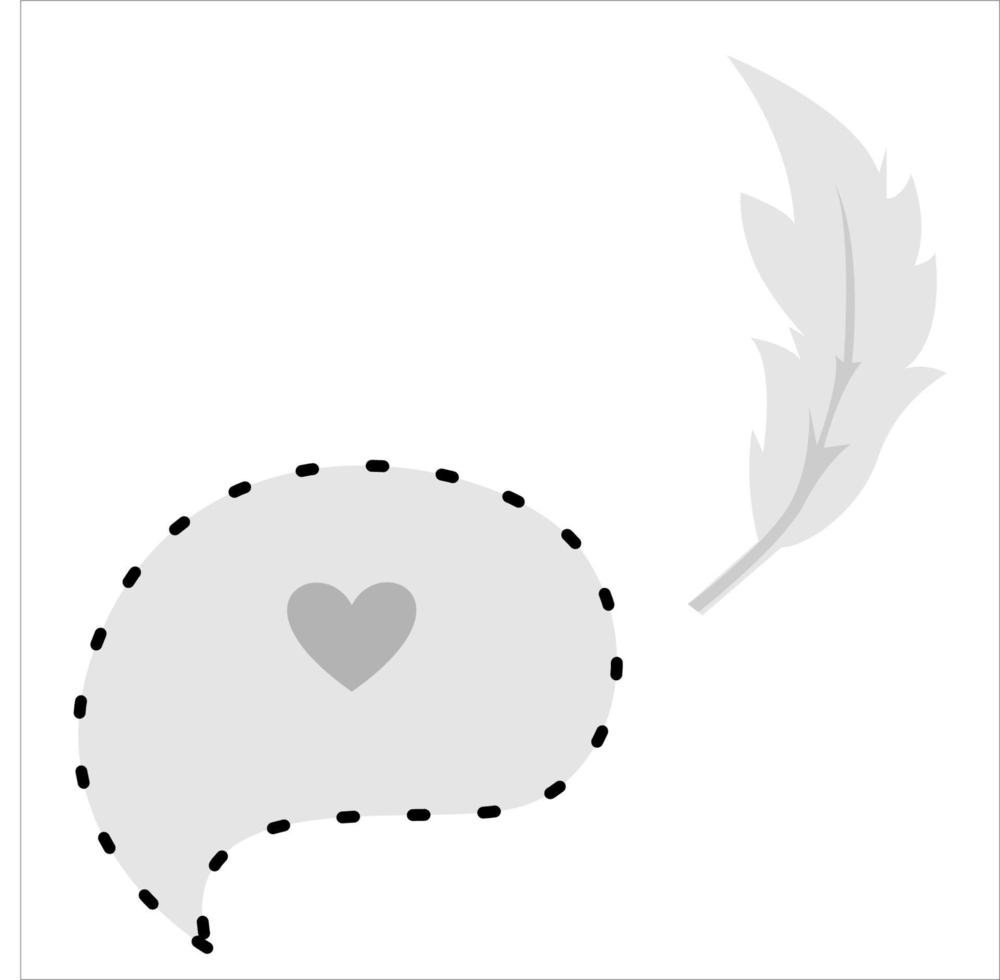 Valentine icon in monochrome colour vector