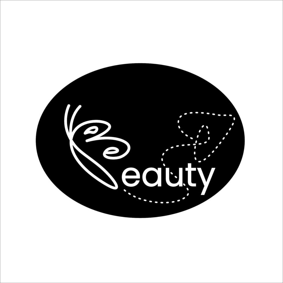 beauty butterfly logo taken from B letters vector