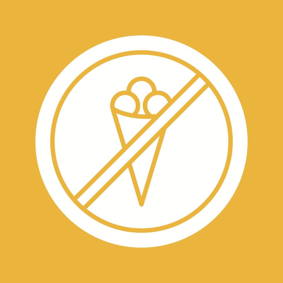 No Icecream Vector Icon