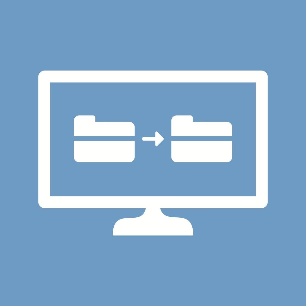 icono de vector de uso compartido de archivos único
