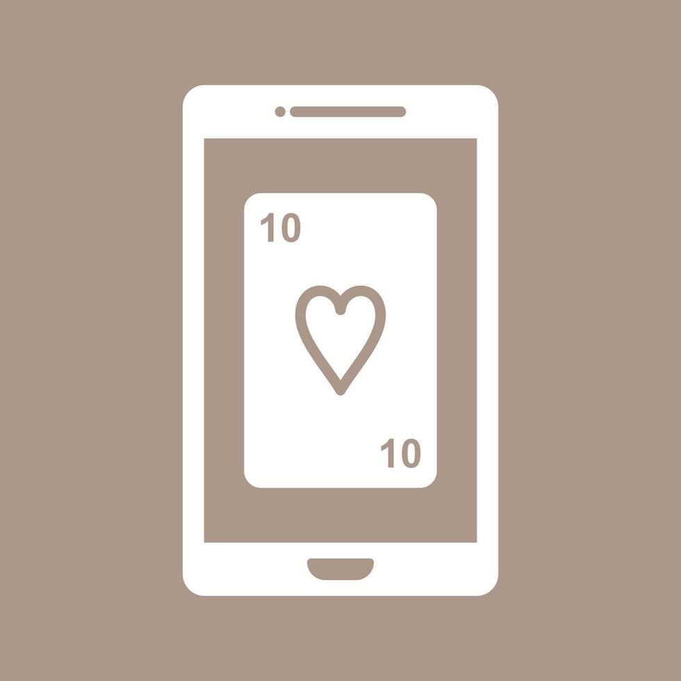 Phone Gambling Vector Icon