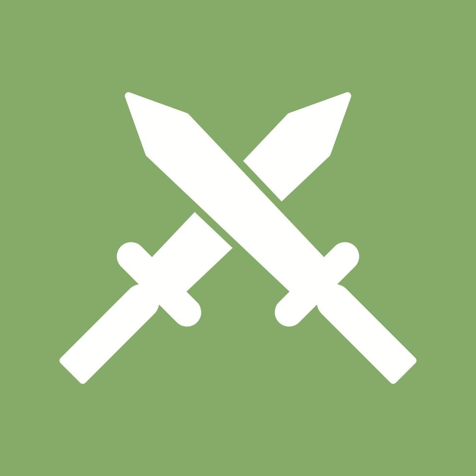 Unique Two Swords Vector Icon