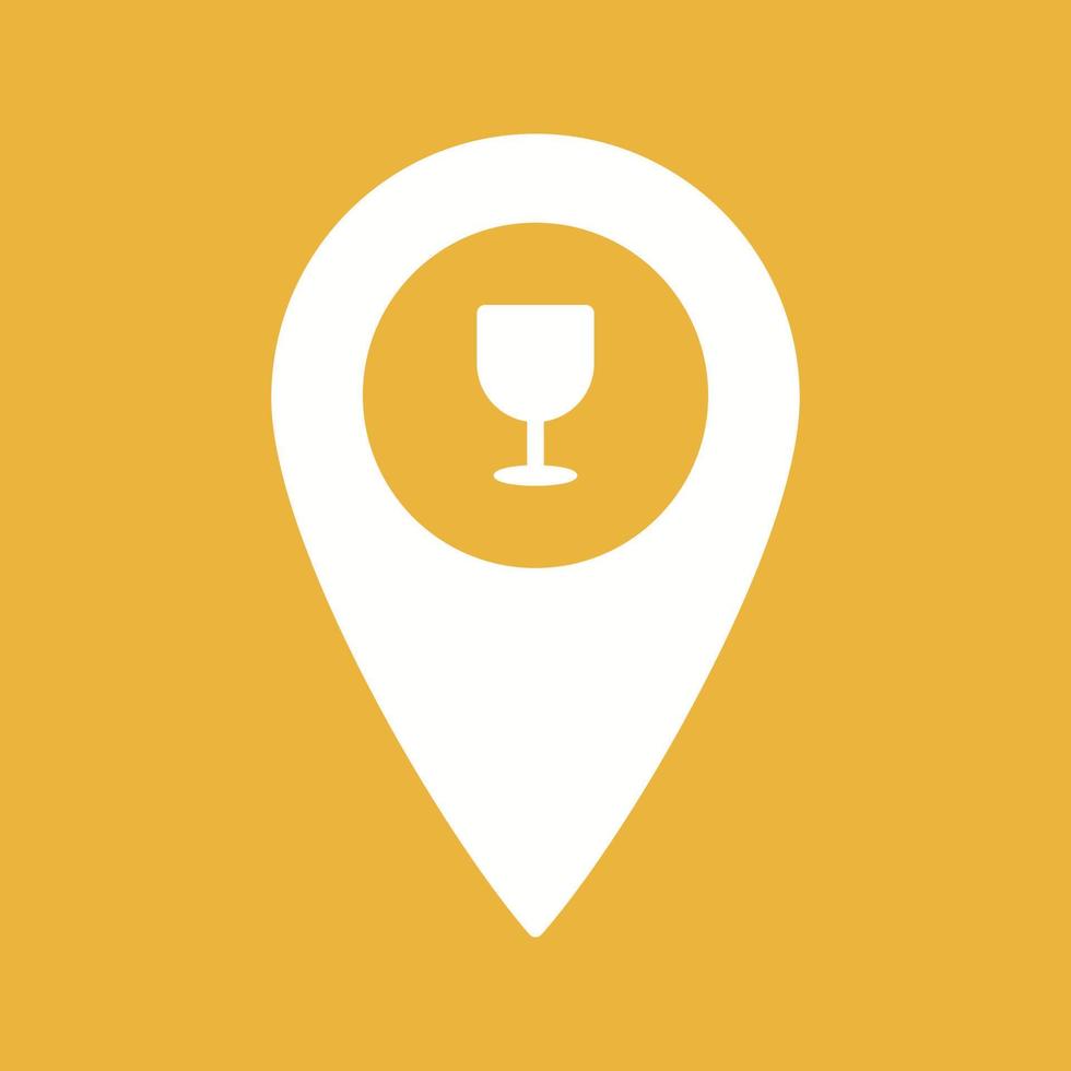 Unique Bar Location Vector Icon