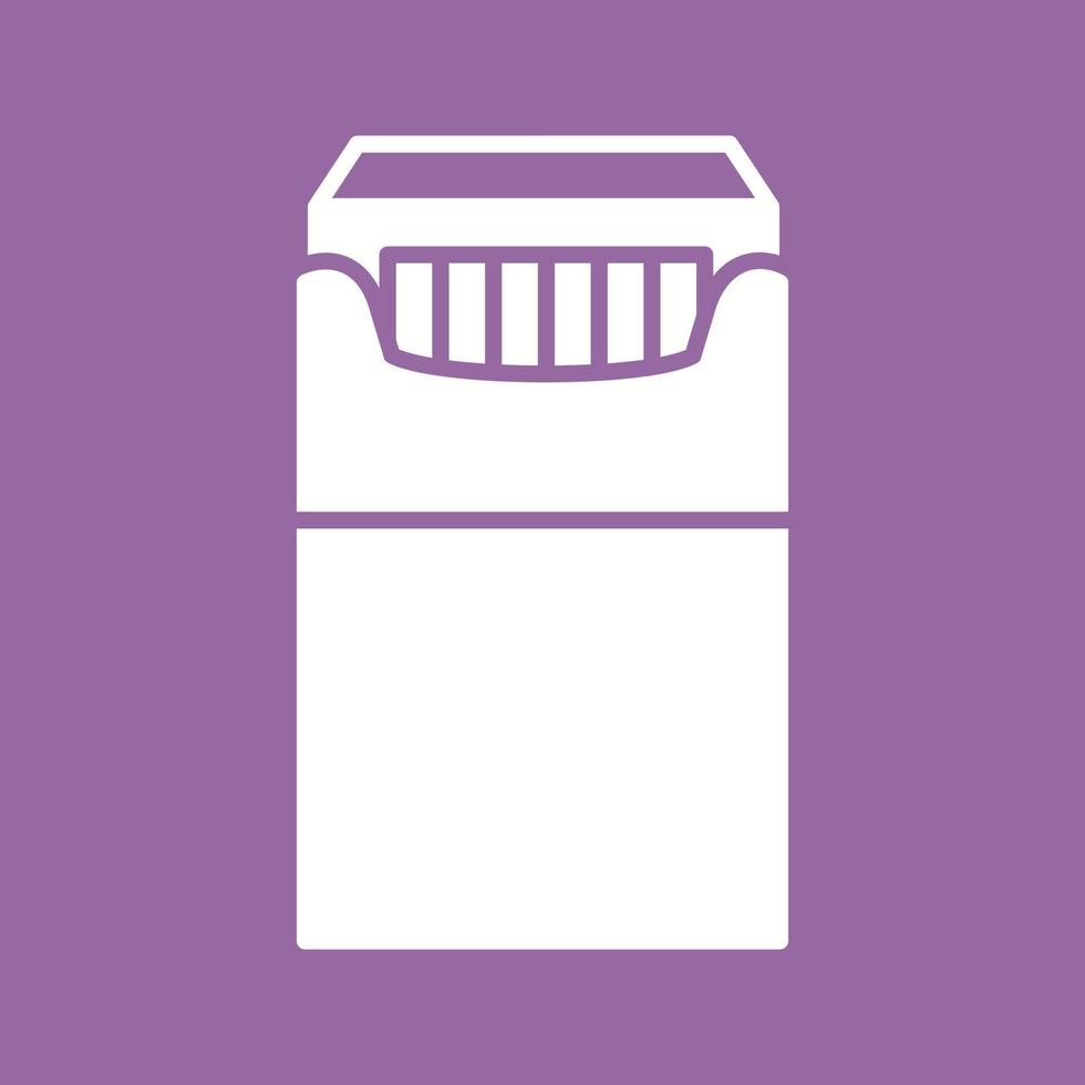 Unique Packet of Cigarettes Vector Icon