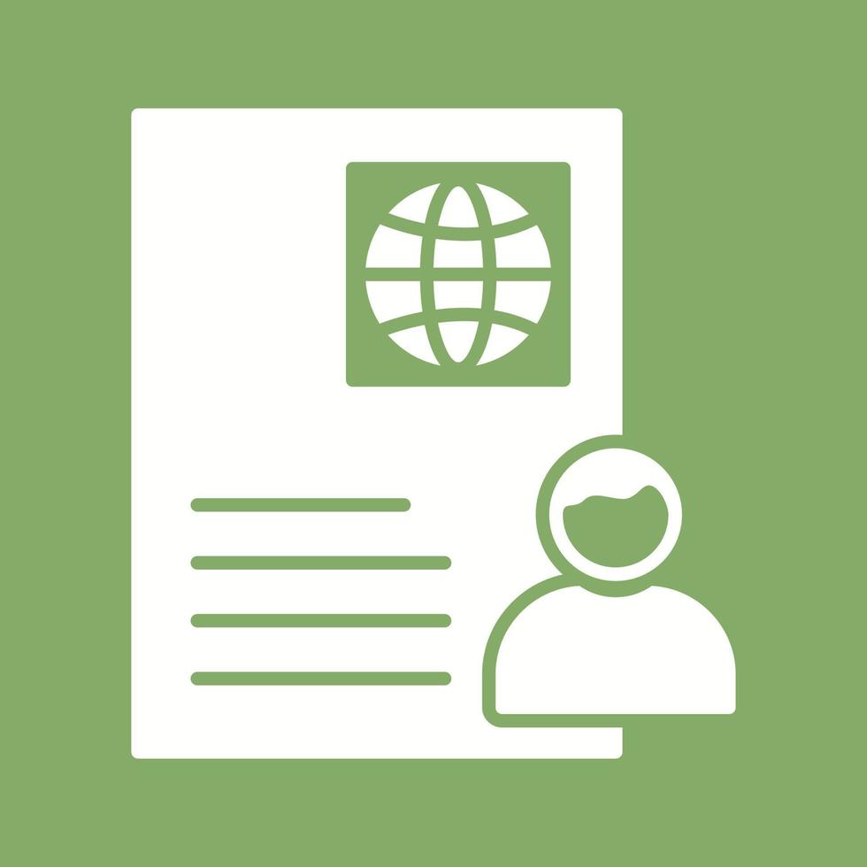 Global Profile Vector Icon