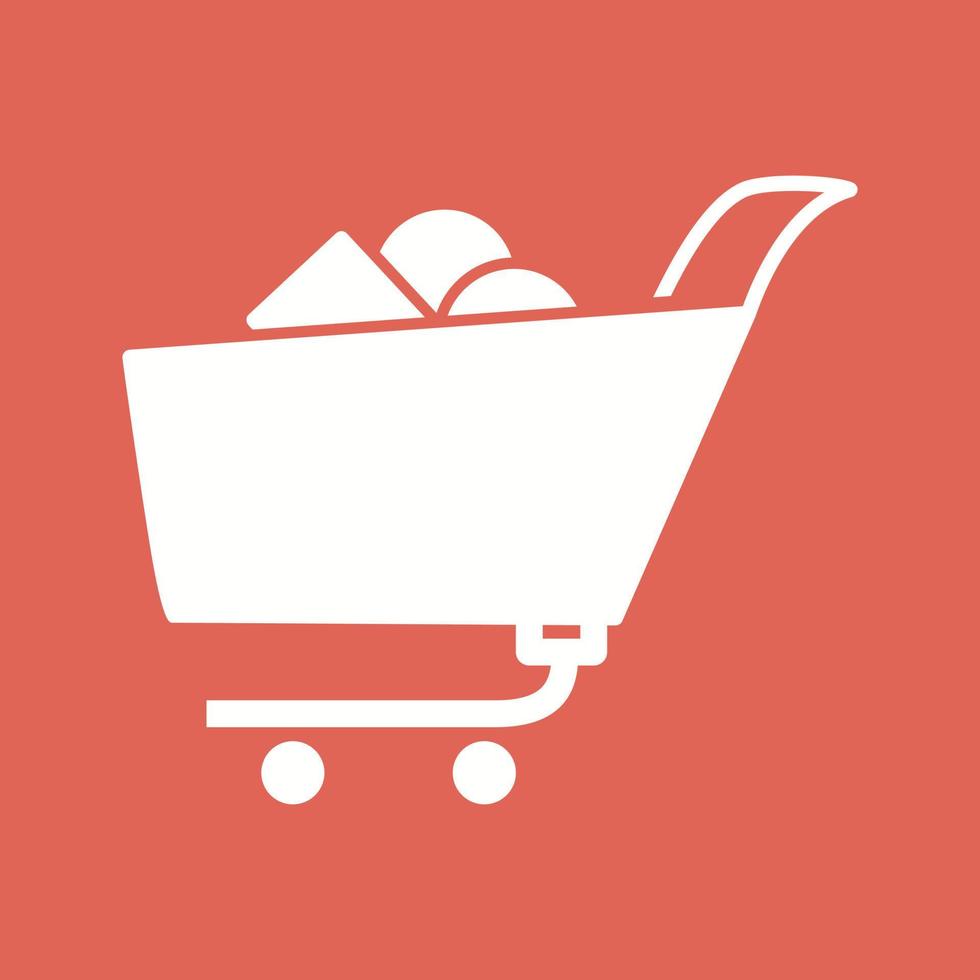 Unique Shopping Cart II Vector Icon