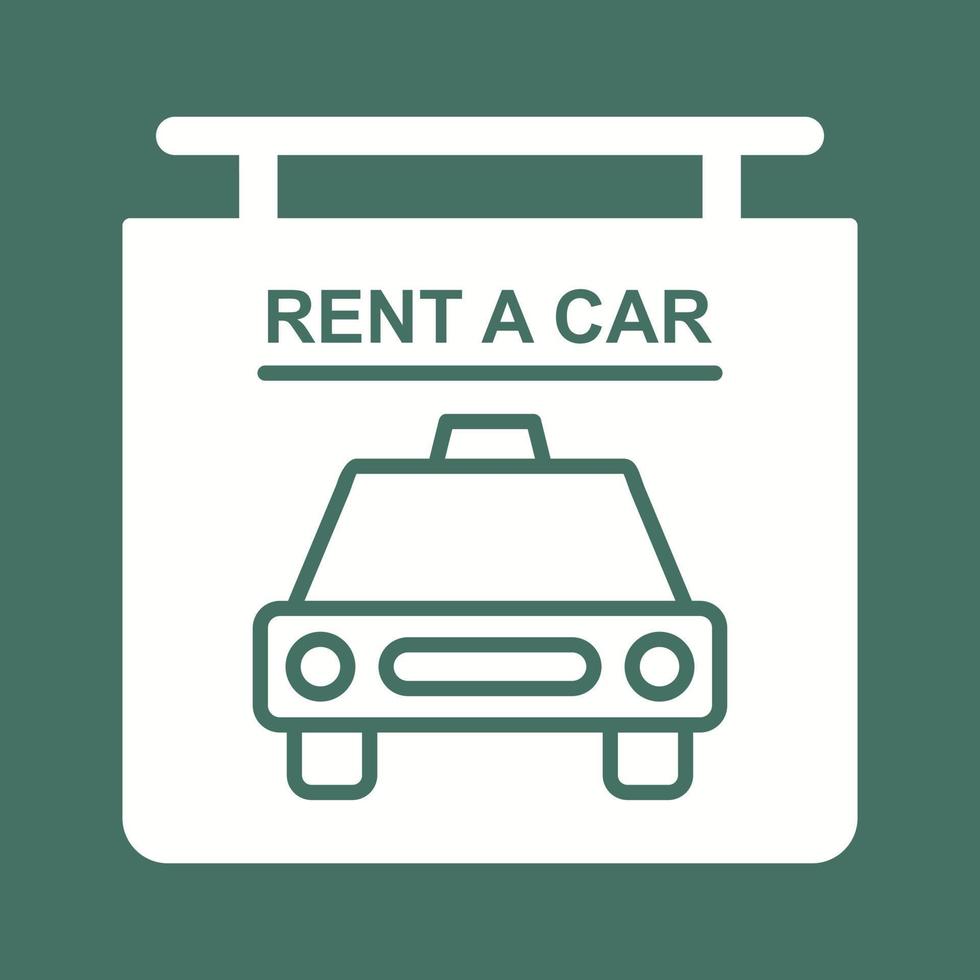 Rent a Car Vector Icon