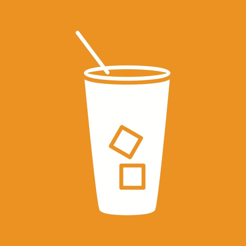 Iced Coffee Vector Icon