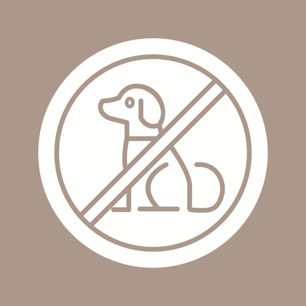 No Pets Vector Icon