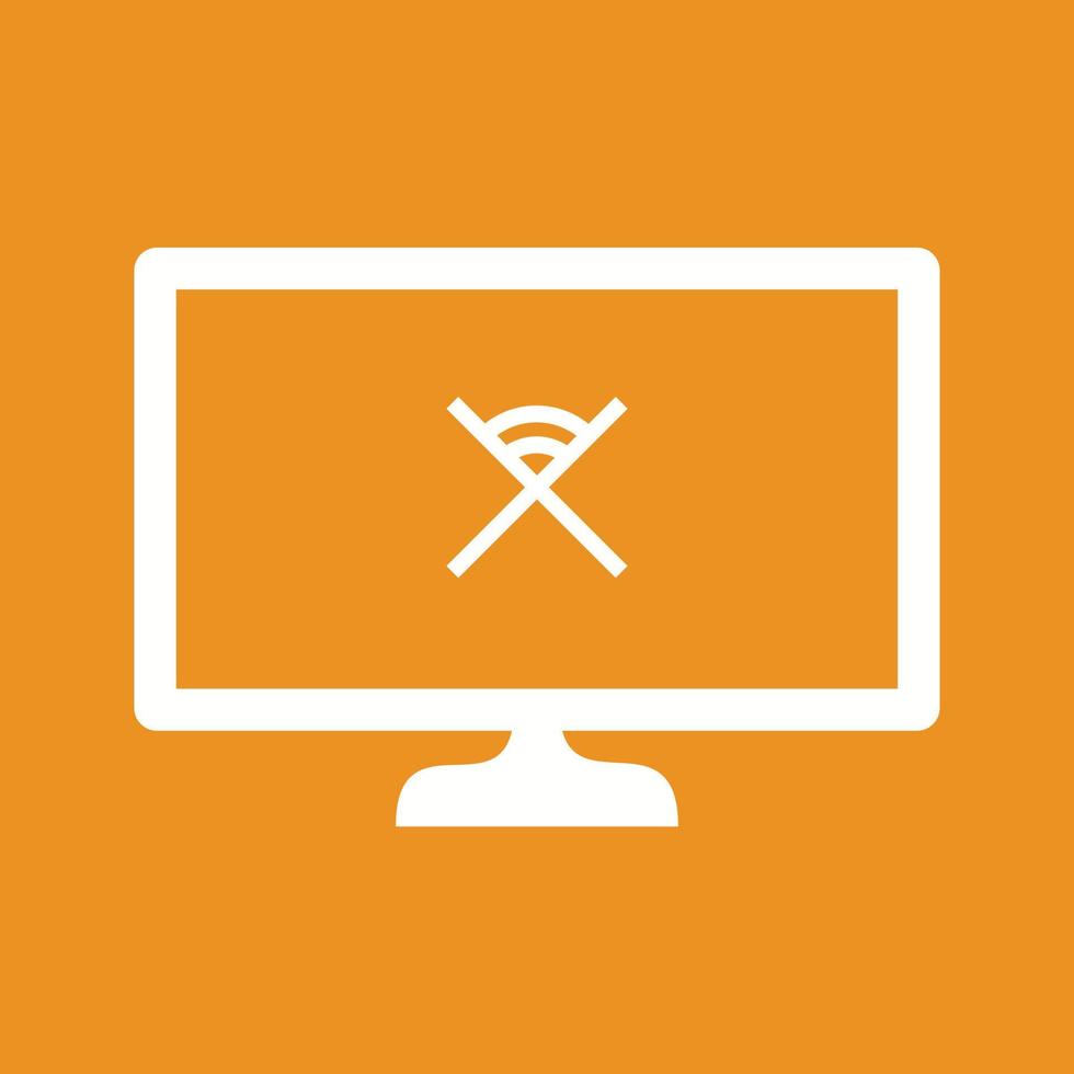 Unique Disconnected Network Vector Icon