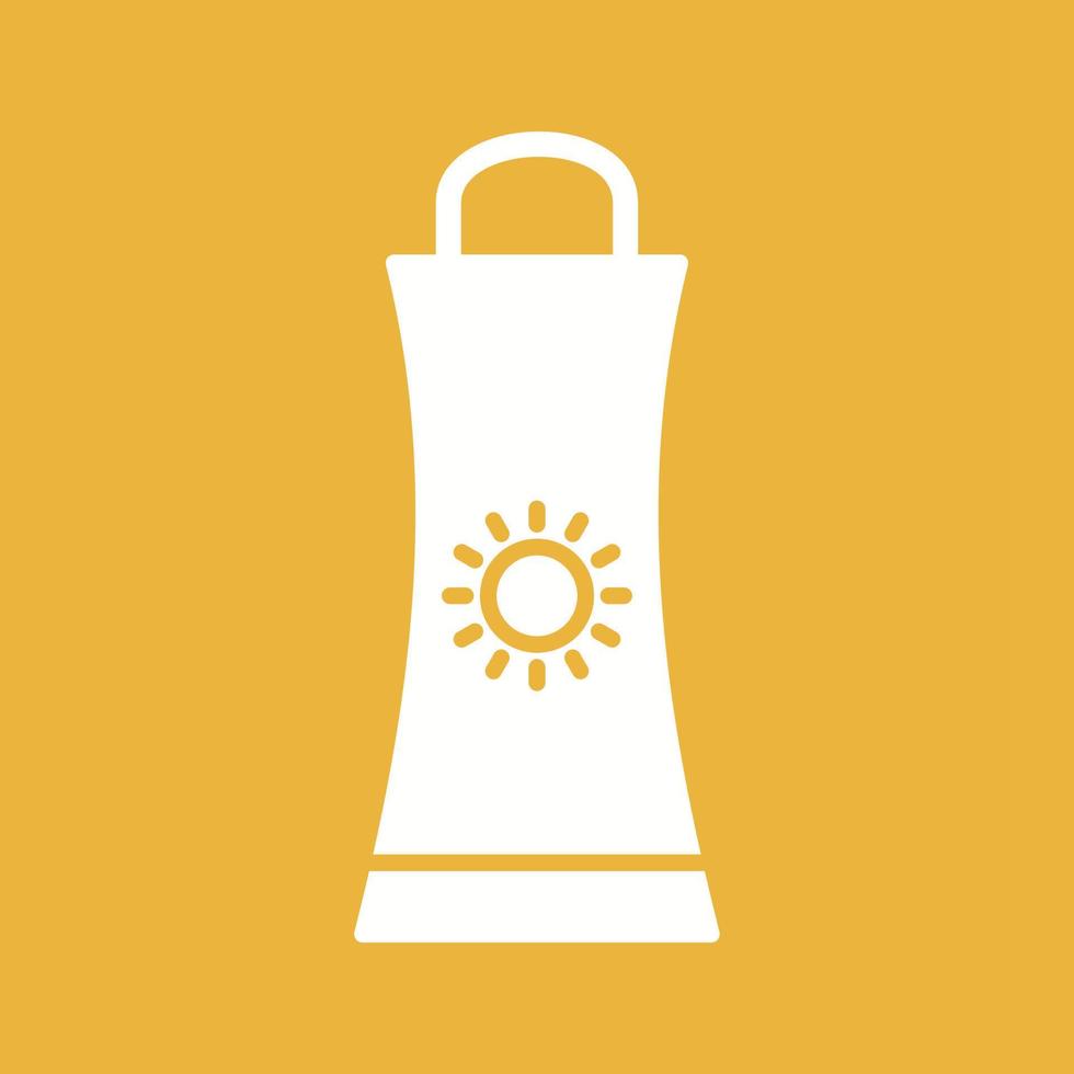 Sunblock Cream Vector Icon