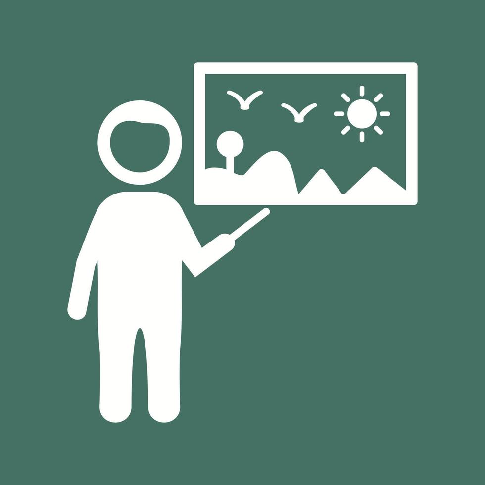 Art Museum Guide Vector Icon