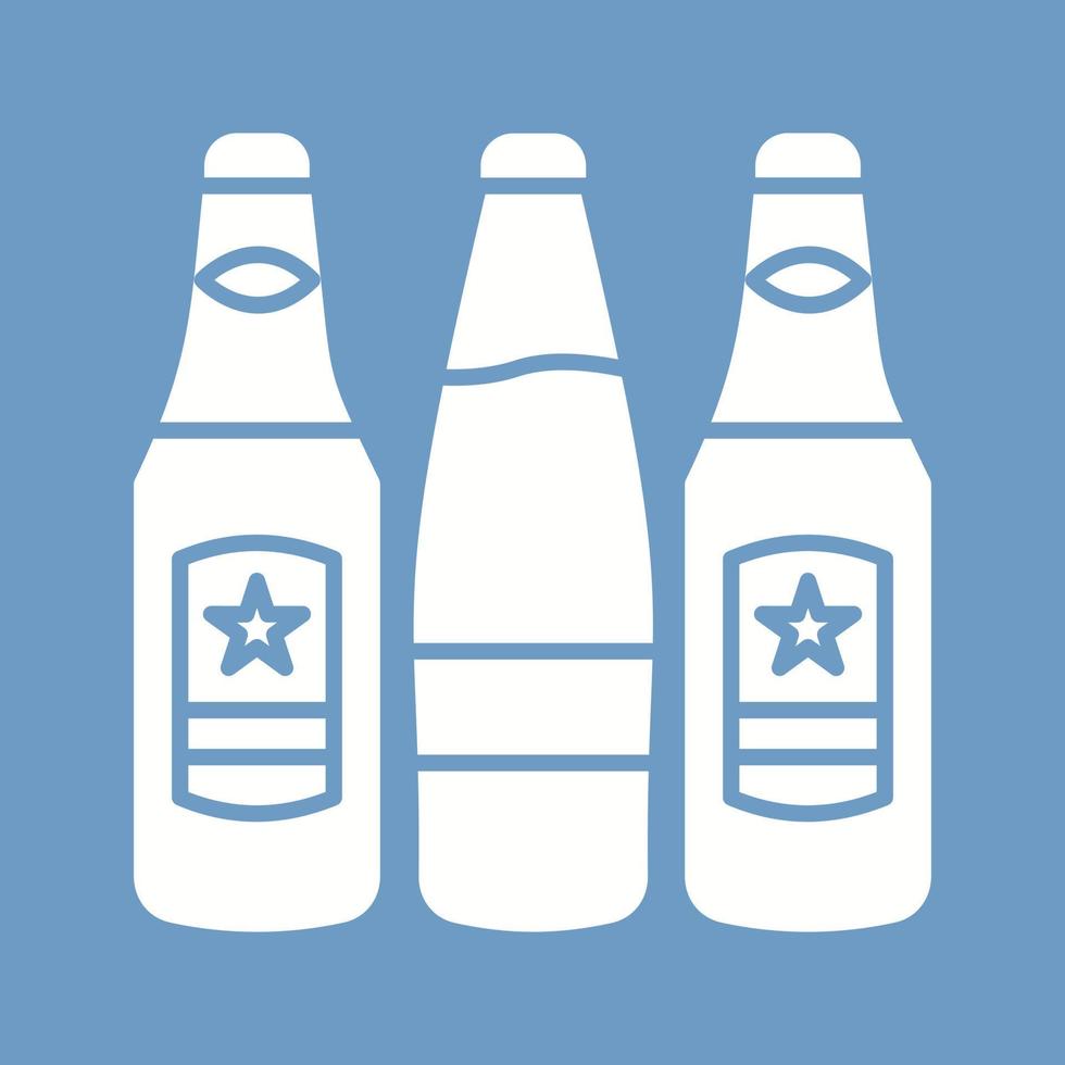 icono de vector de botellas de cerveza