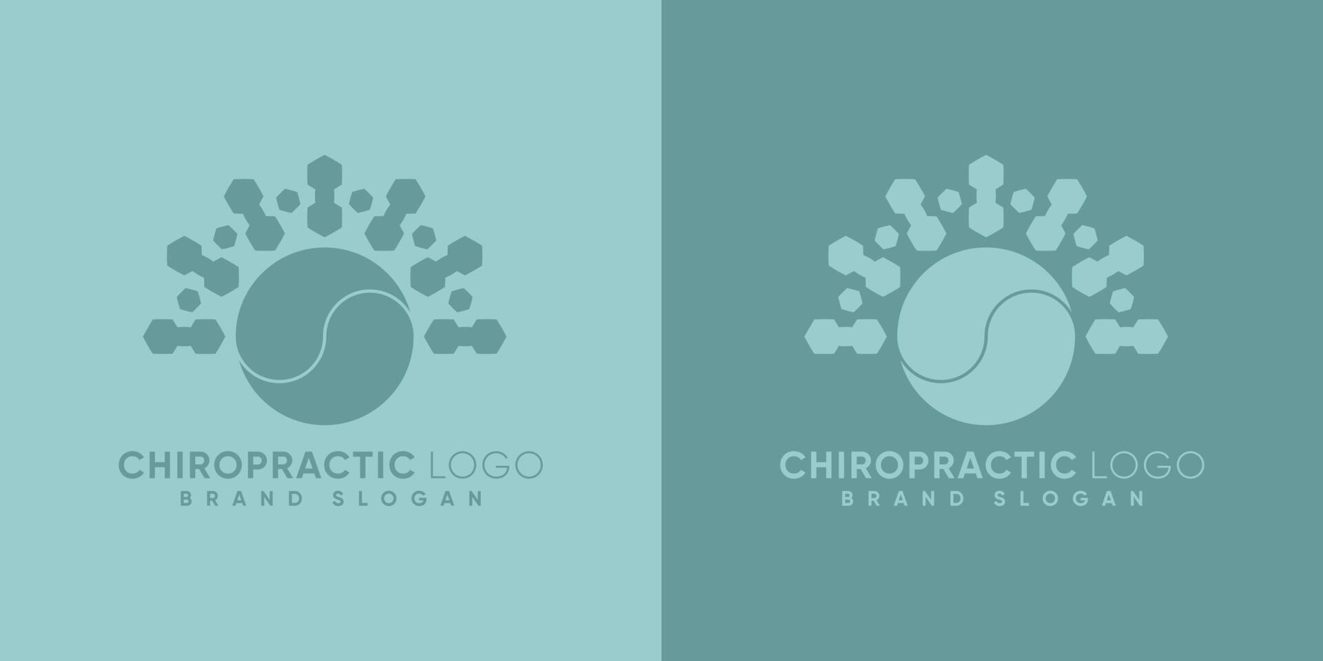 Back bone Chiropractic logo with modern style premium vector