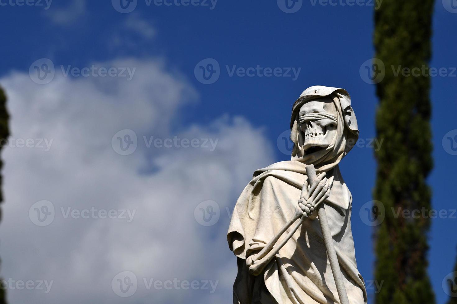 English Cemetery in Florence wonderful statues photo