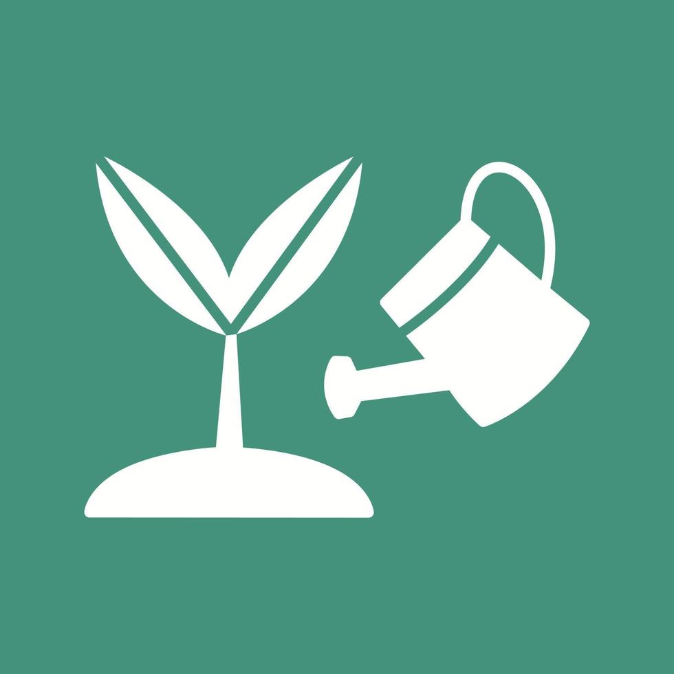 icono de vector de planta en crecimiento