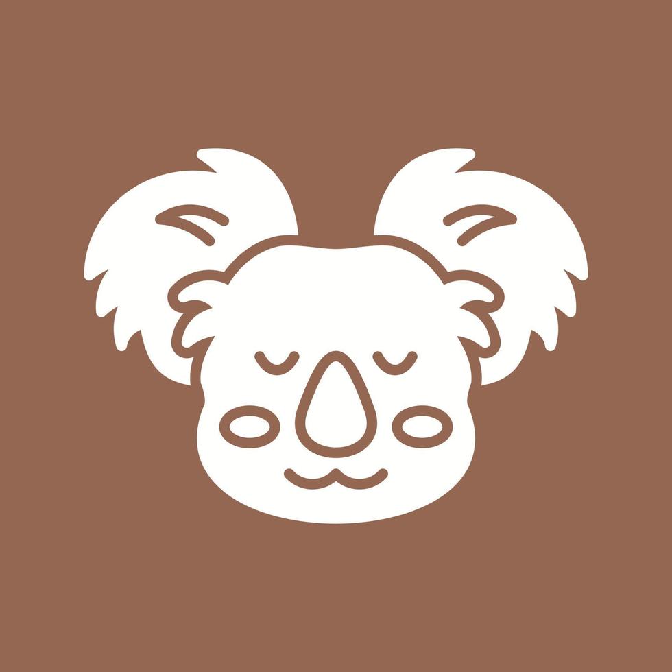 icono de vector de koala