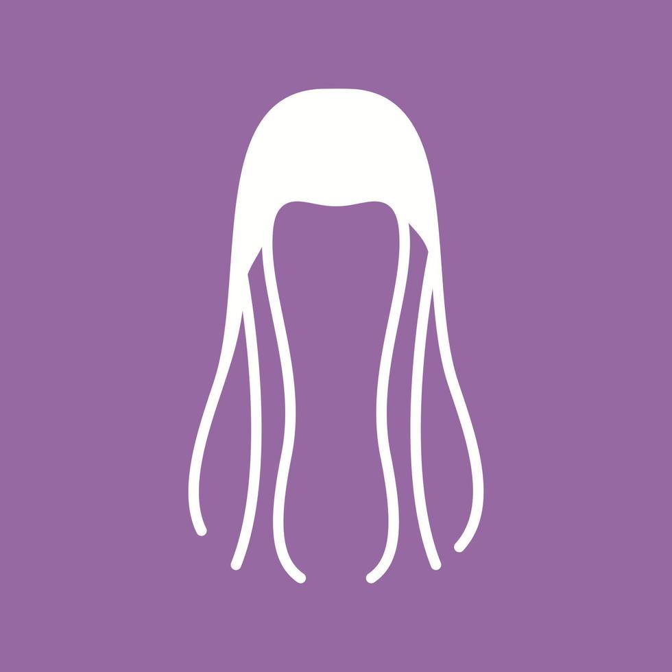 icono de vector de cabello