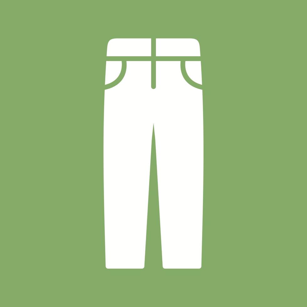 icono de vector de pantalones de hombre