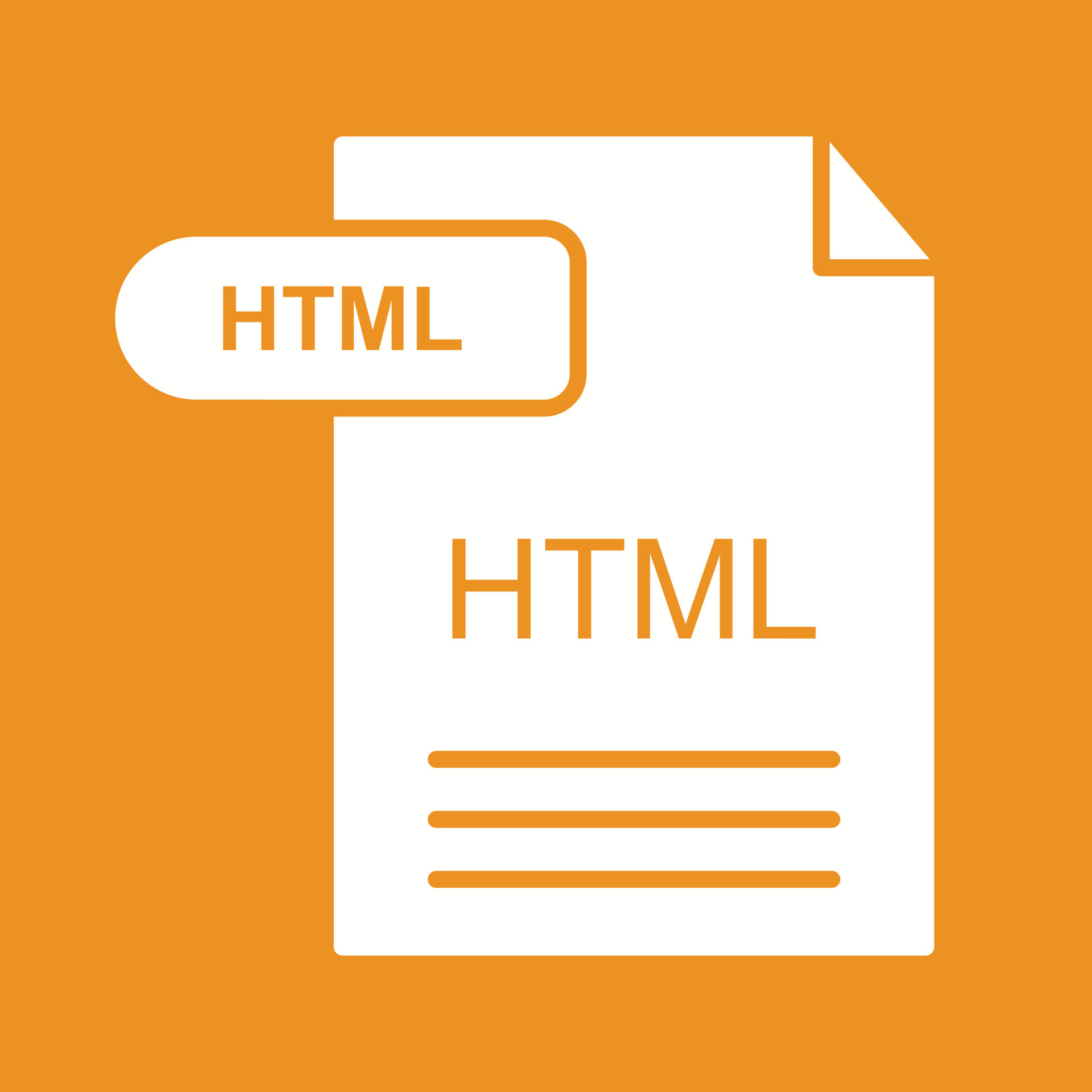 HTML Vector Icon 20207751 Vector Art at Vecteezy