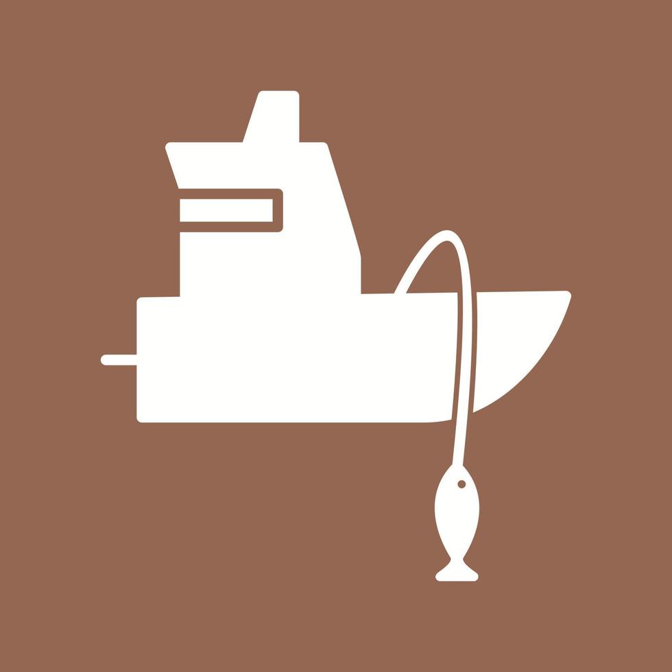 Fishing Boat Vector Icon