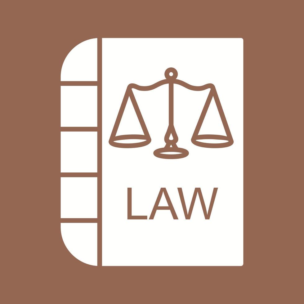 icono de vector de ley y orden