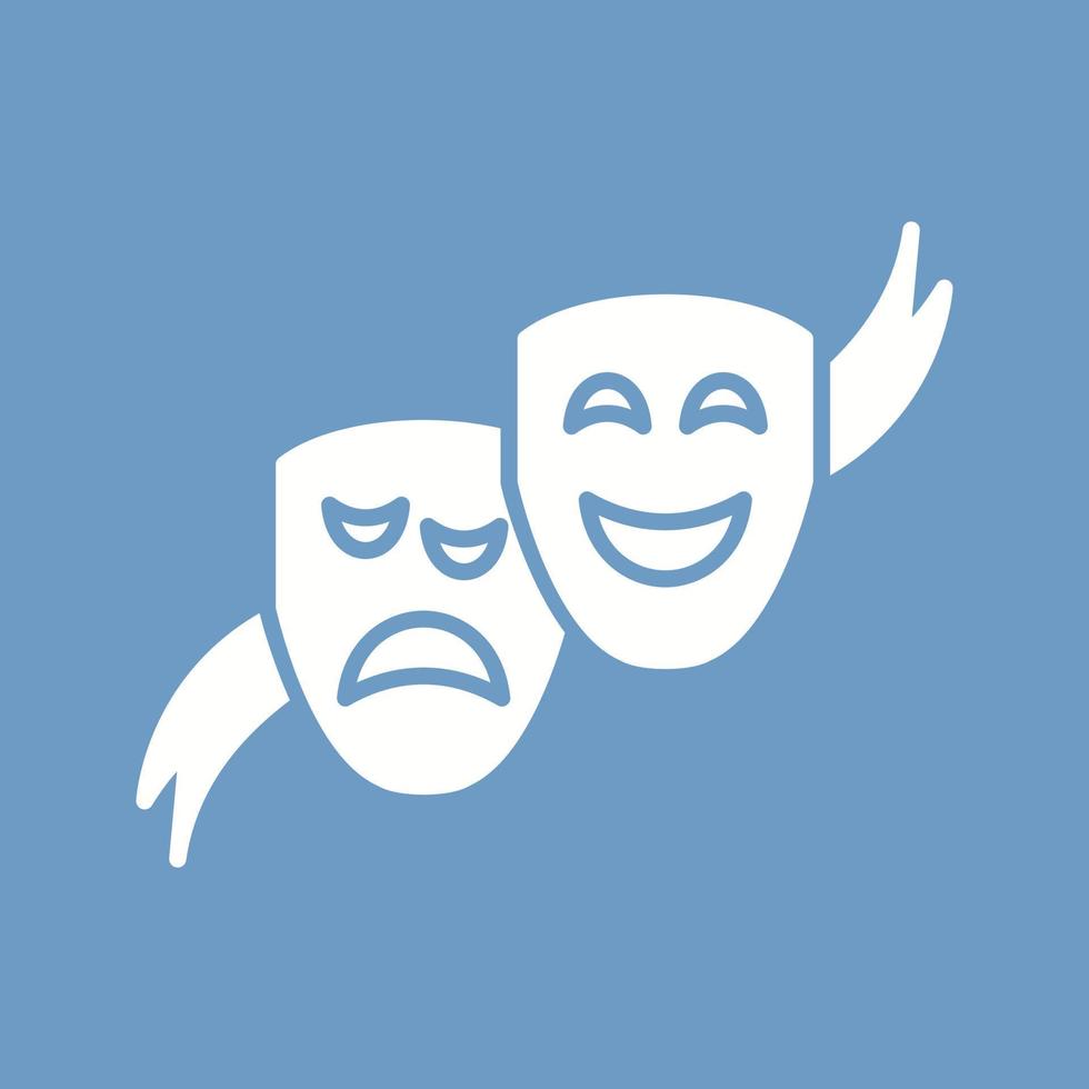 Theater Masks Vector Icon