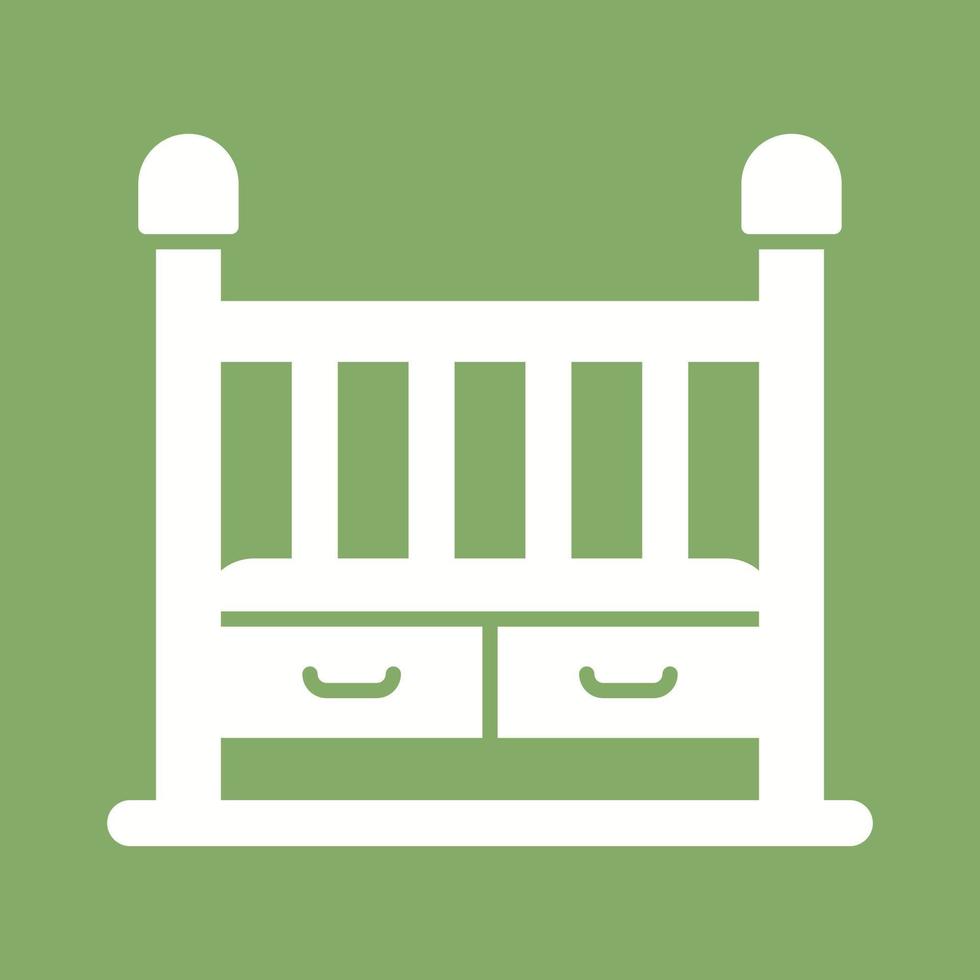 Baby Crib Vector Icon