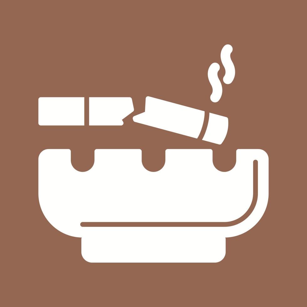 icono de vector de cigarrillo roto