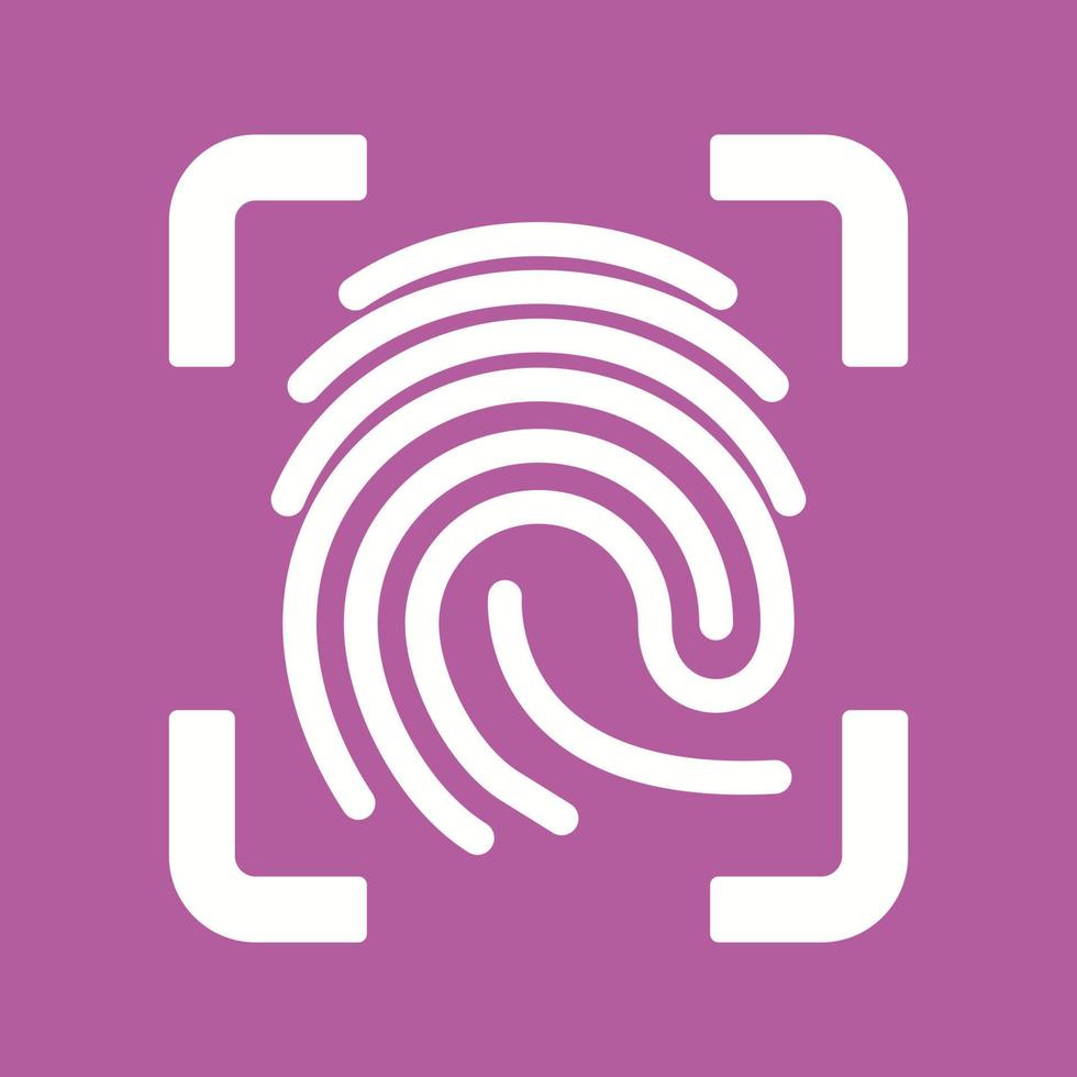 Finger Print Vector Icon