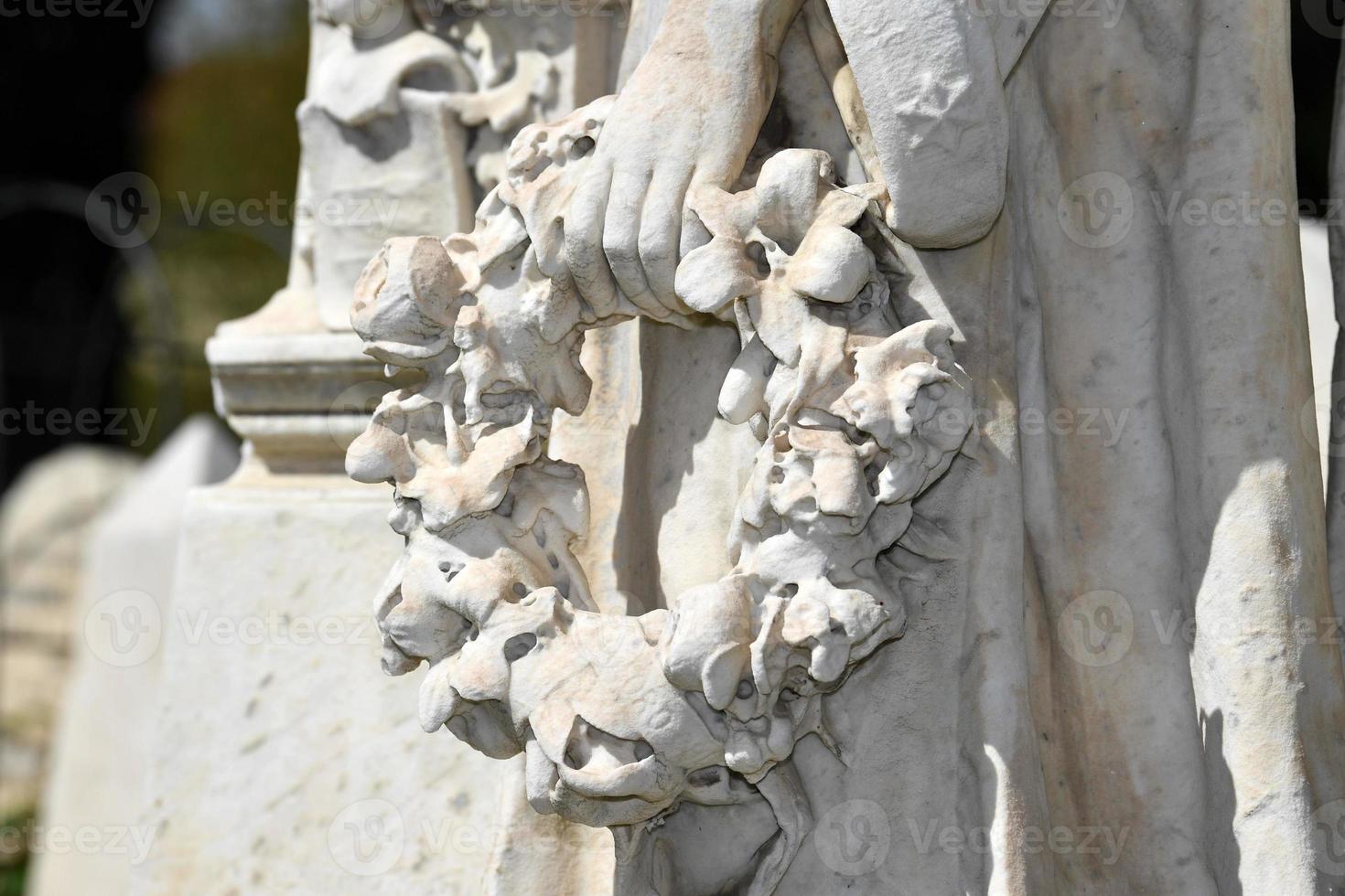 English Cemetery in Florence wonderful statues photo