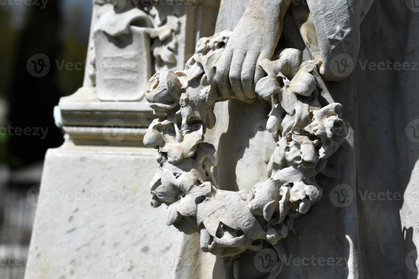 English Cemetery in Florence wonderful statues photo