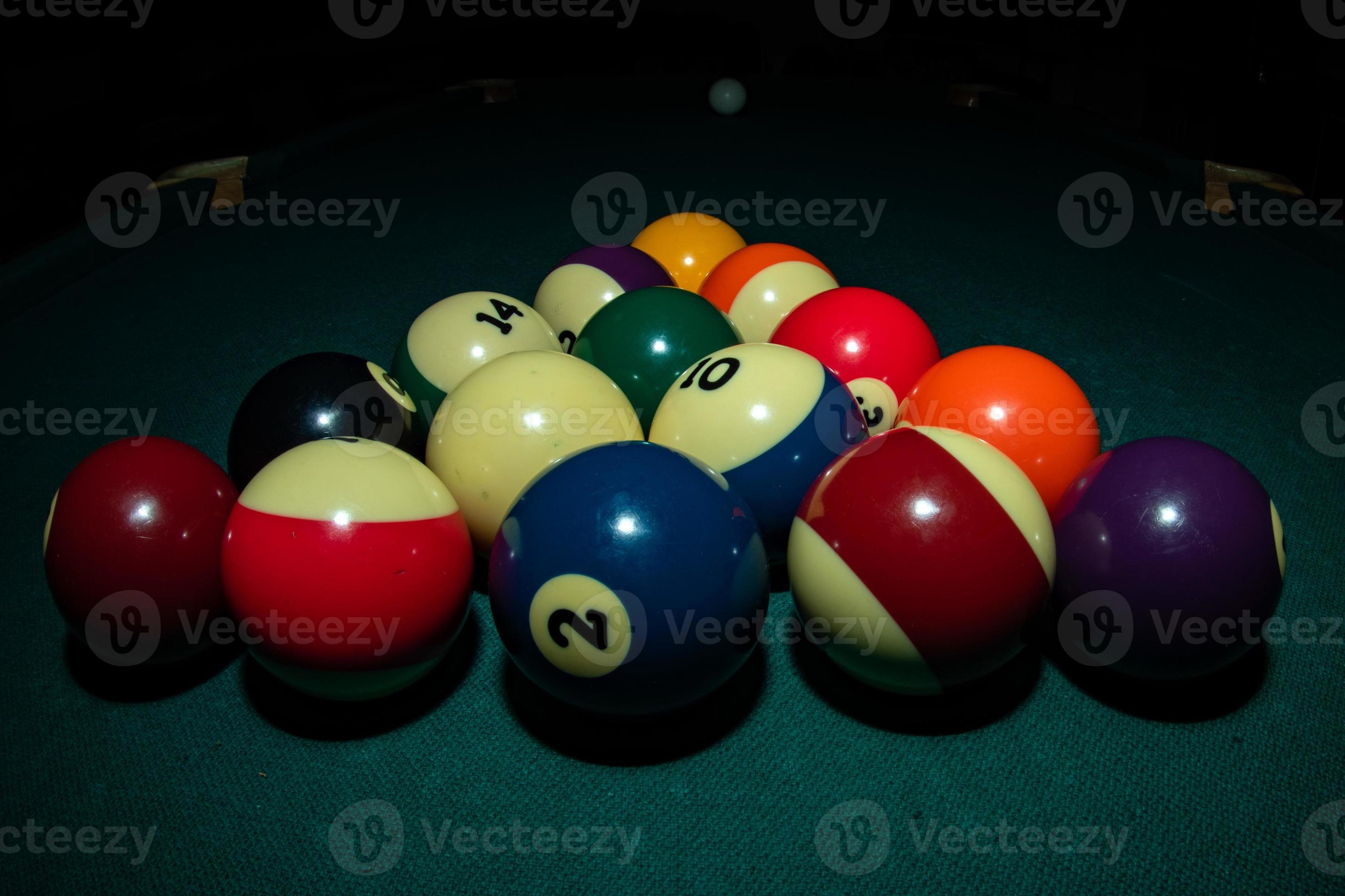 Pool billiard old eight balls table 20209189 Stock Photo at Vecteezy