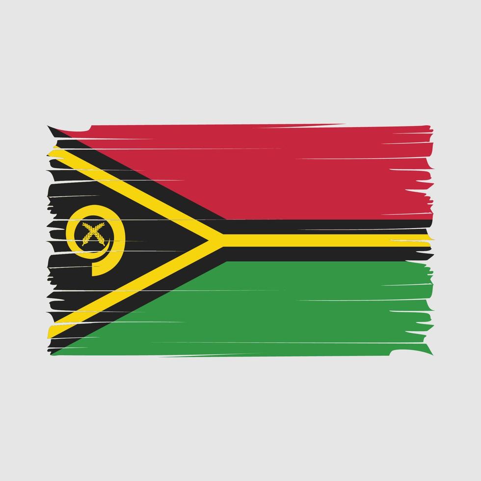 Vanuatu Flag Brush Vector