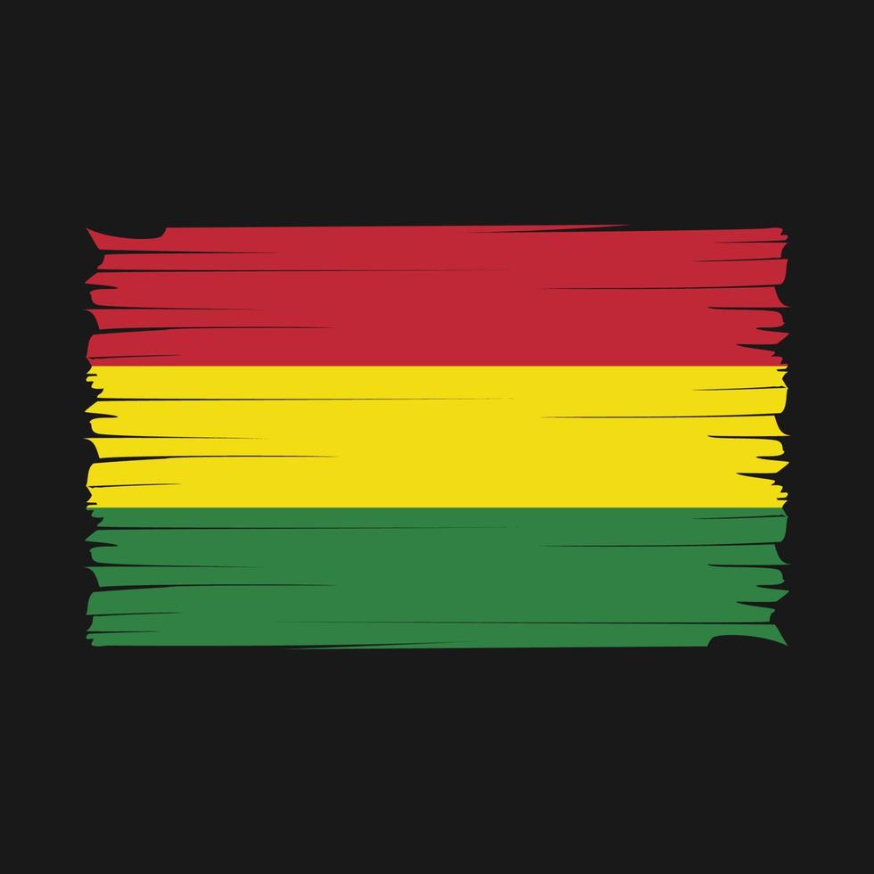 Bolivia Flag Brush Vector