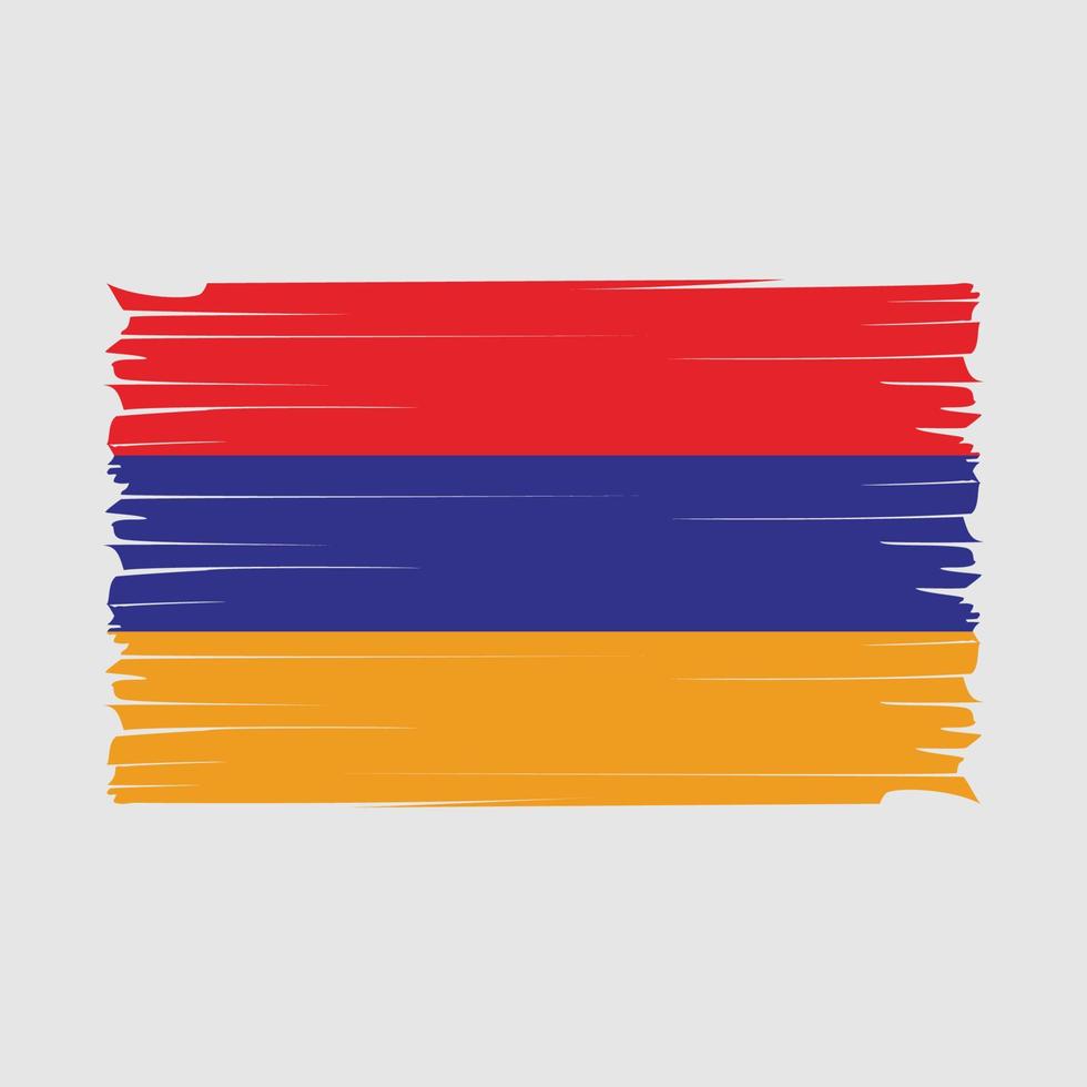 Armenia Flag Brush Vector