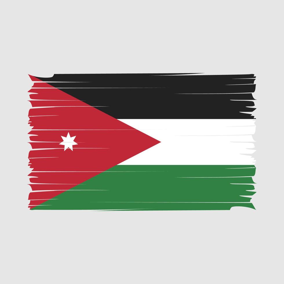 Jordan Flag Brush Vector