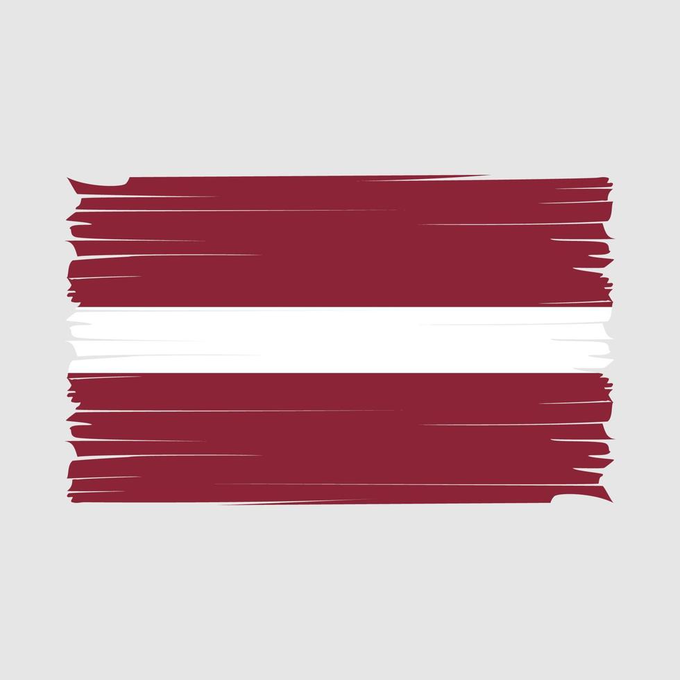 Latvia Flag Brush Vector