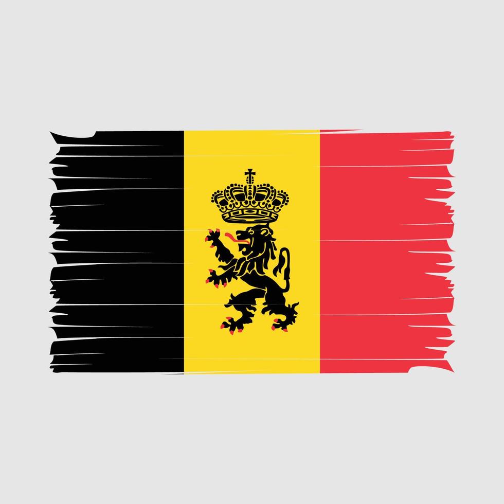 Belgium Flag Brush Vector