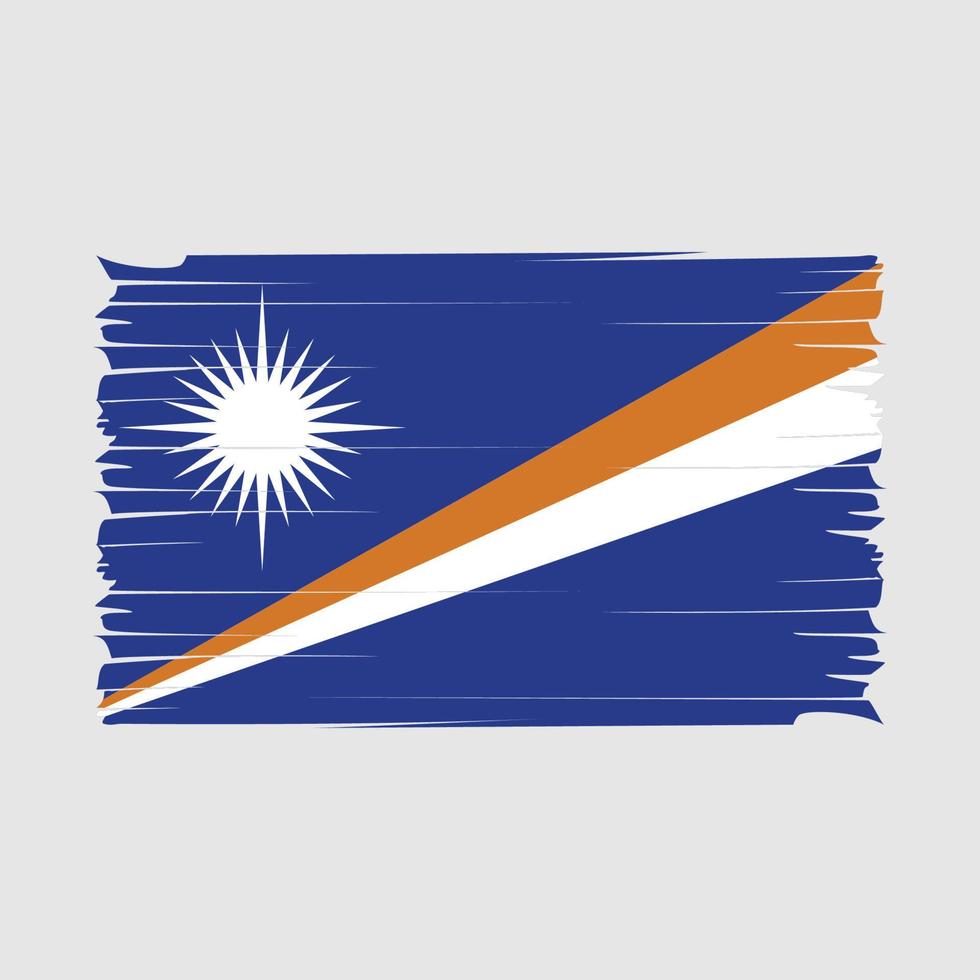 Marshall Flag Brush Vector
