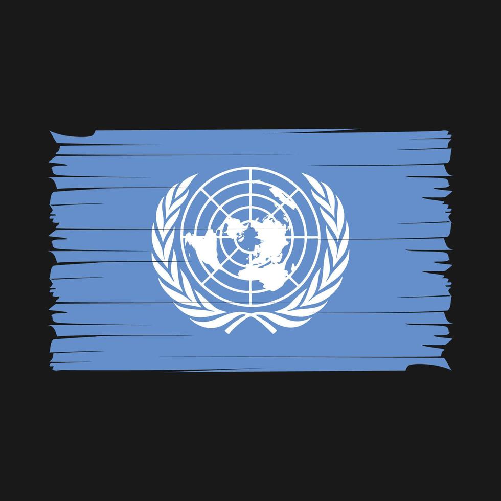 United Nations Flag Brush Vector