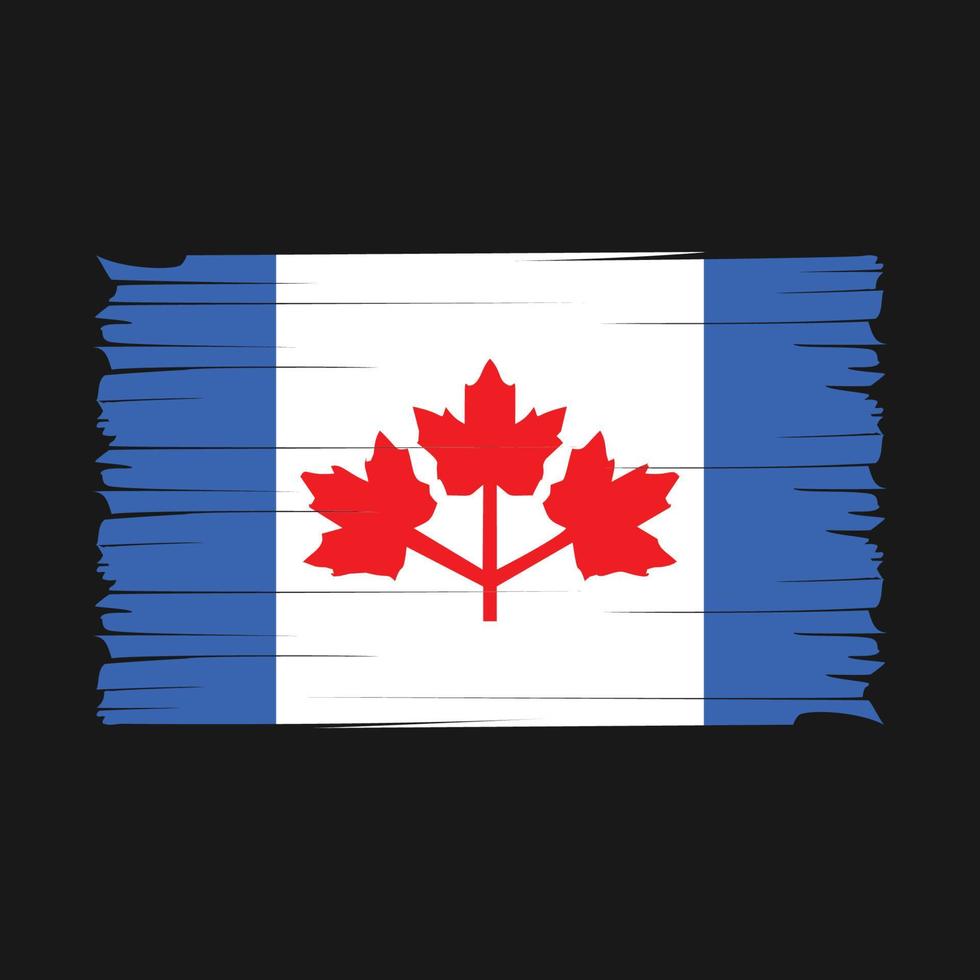 Canada Flag Brush Vector
