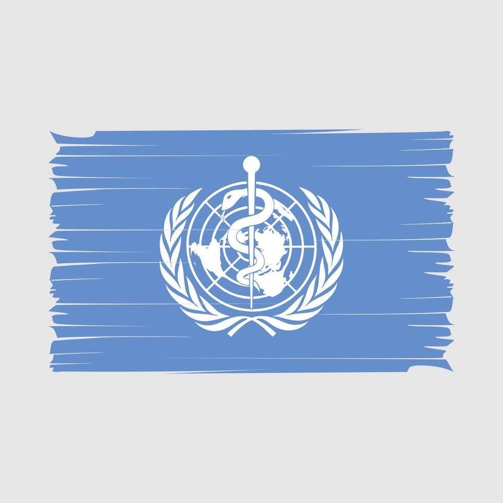 WHO Flag Brush Vector
