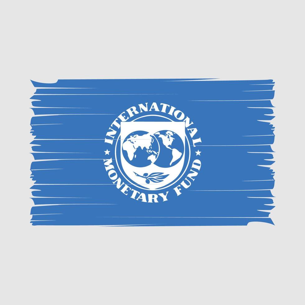 vector de pincel de bandera del fmi