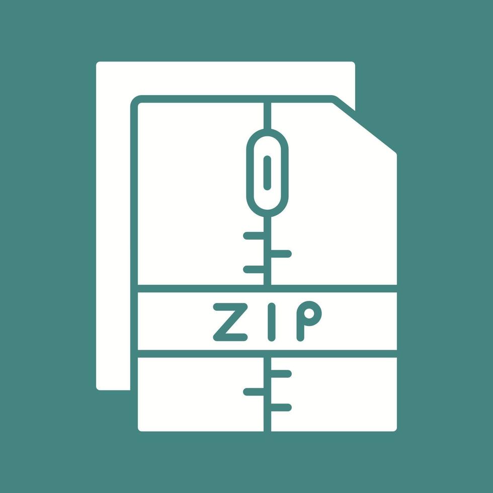 Zip File Vector Icon