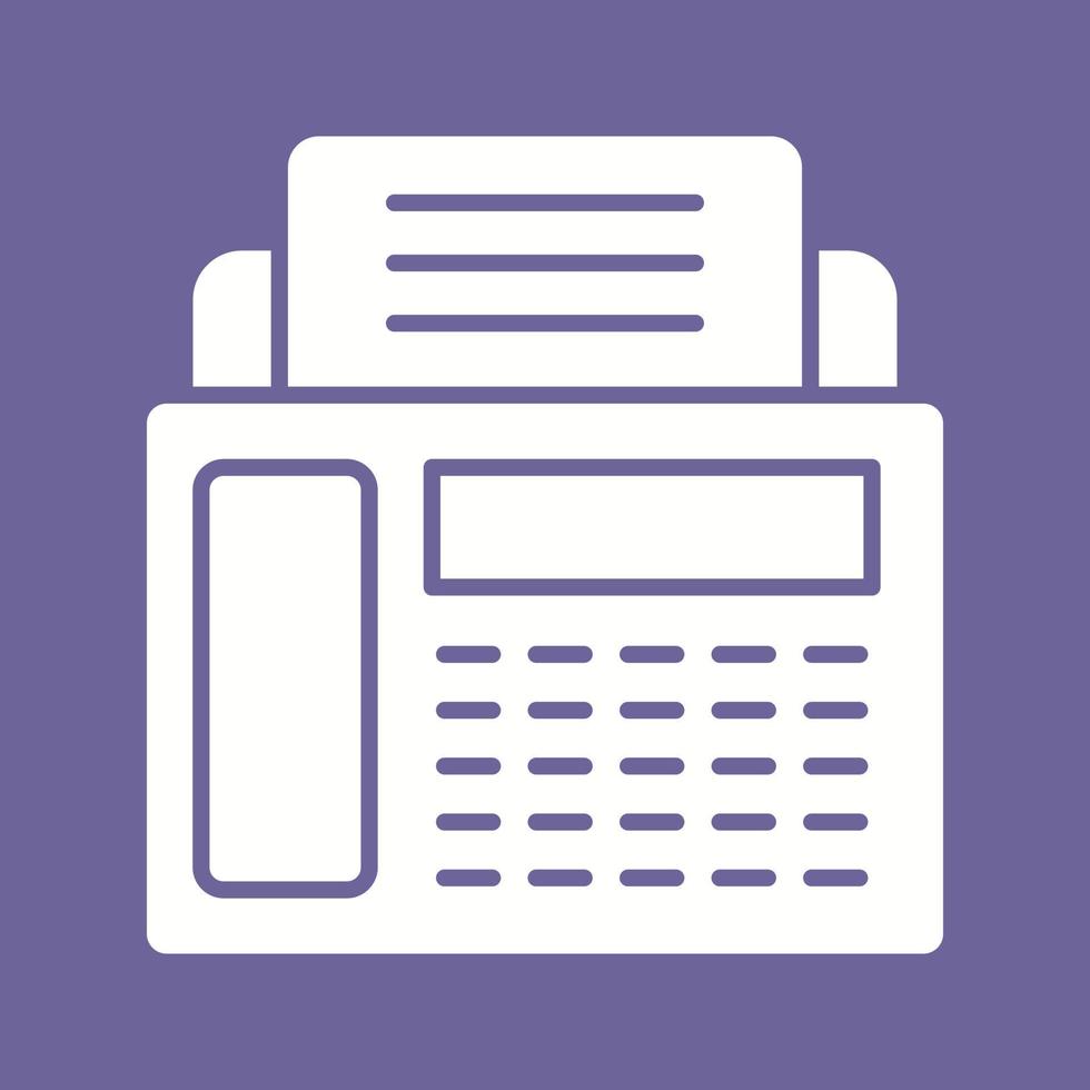 Fax Machine Vector Icon