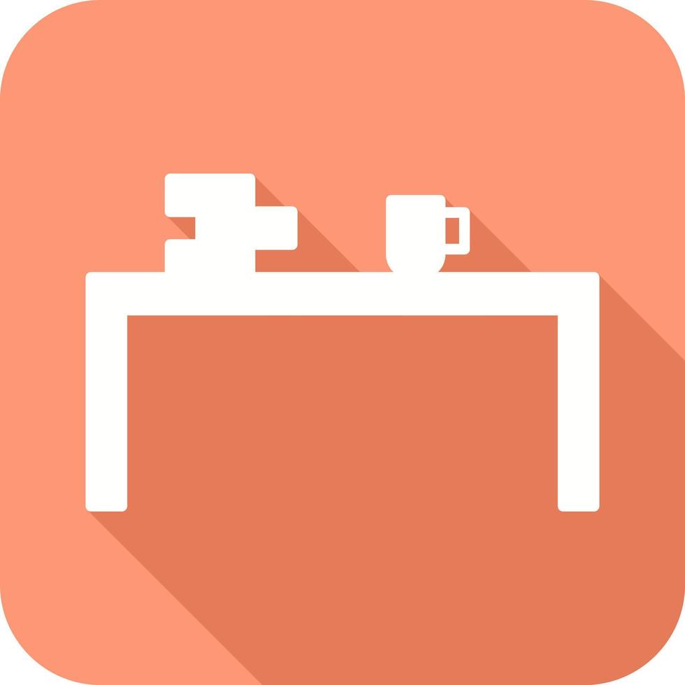 Unique Study Desk Vector Icon