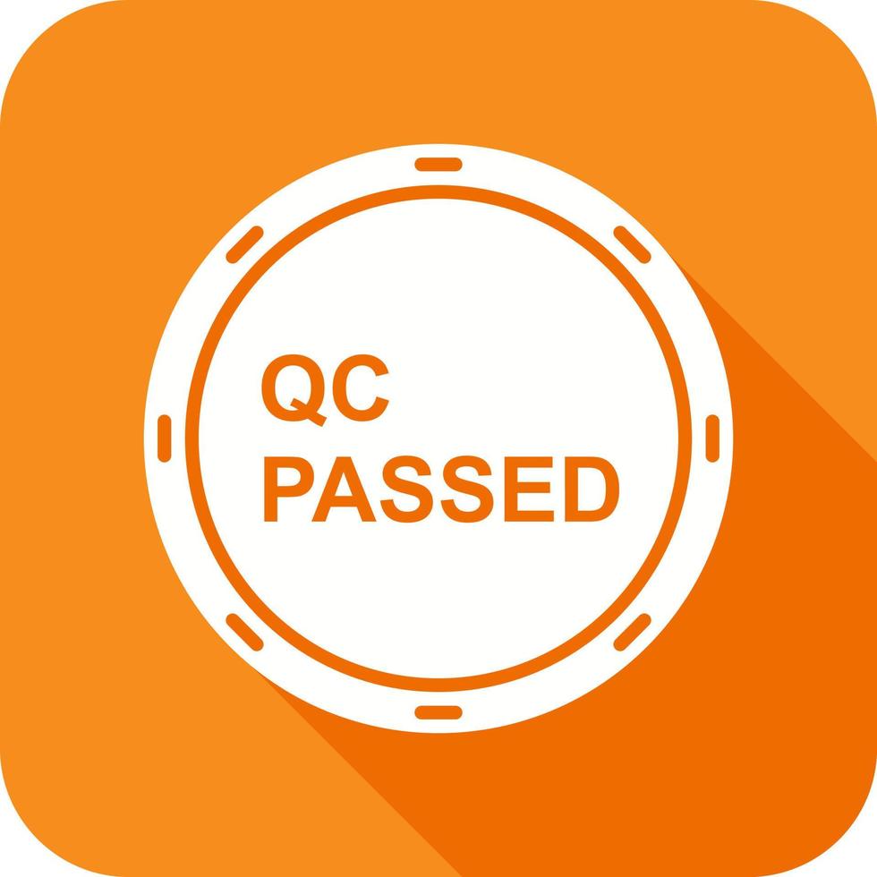 Unique QC Passed Vector Icon
