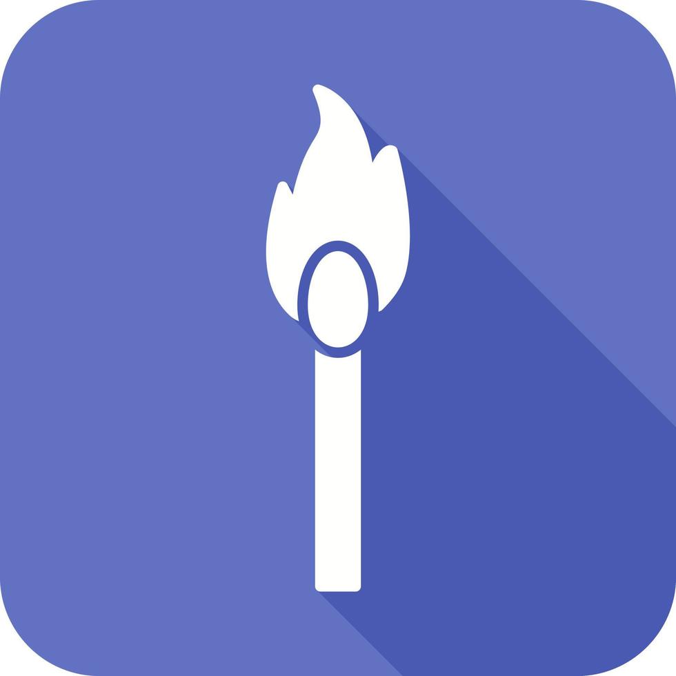 Unique Lit Matchstick Vector Icon