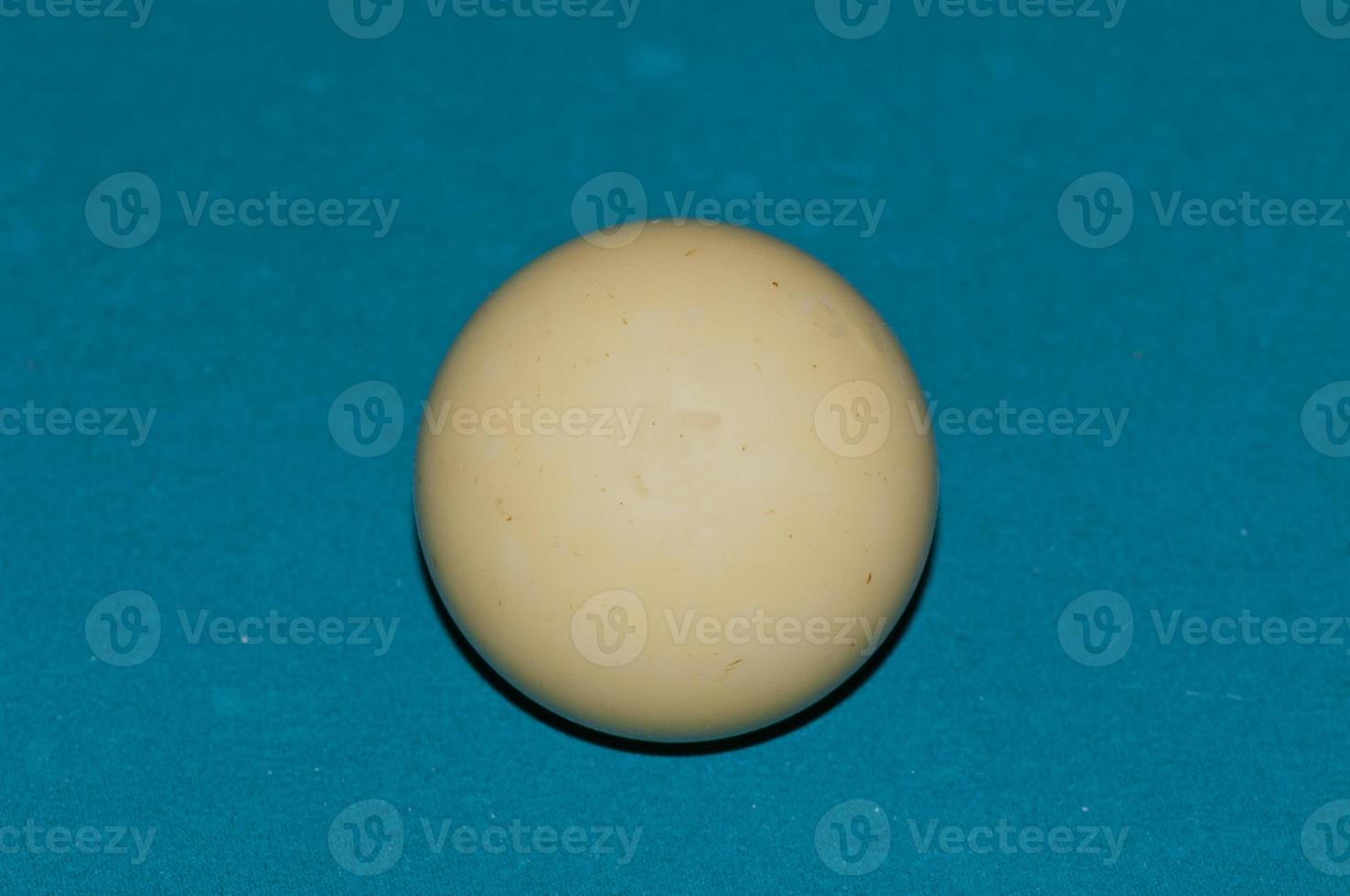 Isolated white billiards ball photo